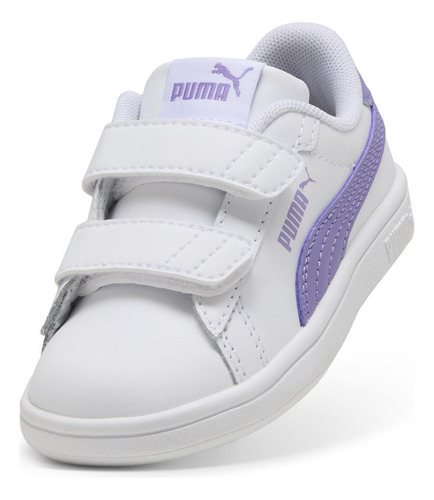 Zapatilla Puma Smash 3.0 L V Inf Blanco Niña