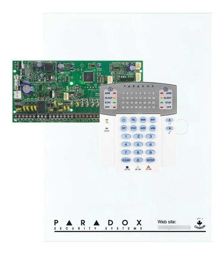 Kit Central Alarma 8x2 Zonas Paradox Sp6000 + Teclado K32+