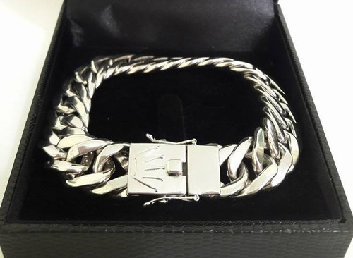 Imagem 5 de 9 de Pulseira Elos Duplos 105 Gramas Ouro 18k Maciço