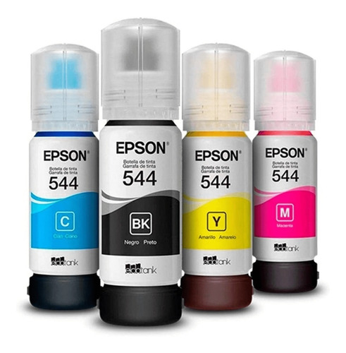 Imagen 1 de 2 de Botella De Tinta Epson 544 Cmyk