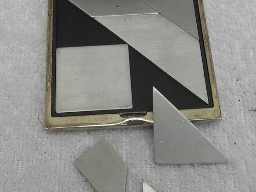 Juguete Antiguo Rompecabezas De Metal En Caja Original
