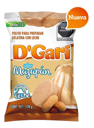 Dgari® 3 Gelatinas De Leche Sabor Mazapán Rinde 1 Litro Wow