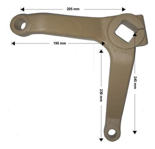 Imagen 3 de 8 de Brazo De Direccion Doble Derecho Tractor Fiat 700 800 900