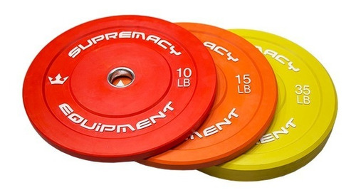 Discos De Caucho 2.0 Supremacy  2 Uni 10lb - Rojo