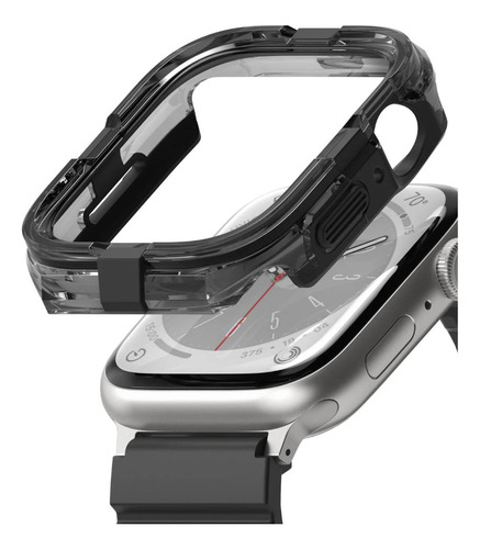 Case Ringke Fusion Bumper Para Apple Watch 4 5 6 Se 44mm Ngr