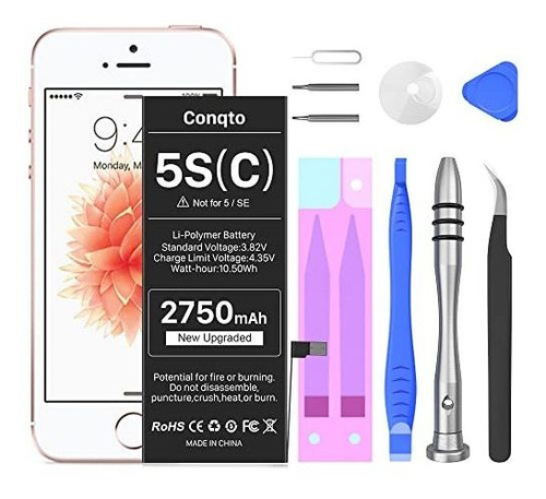 Batería Actualizada Para iPhone 5s / 5c, 2750mah 2022 59yys