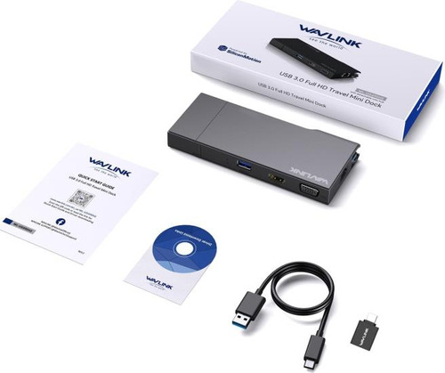Wavlink Mini Estación De Acoplamiento Usb 30 Con Pantalla 9