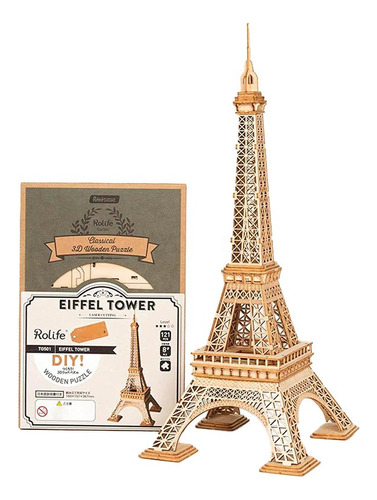 Torre Eiffel De Madera Rompecabezas Puzzle 3d Robotime