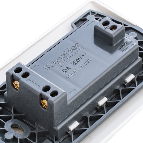 Enchufe Duplex 2p+t 10a 250v Blanco Schneider Mwd130227547