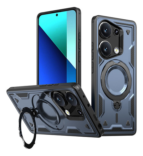 Funda Para Teléfono Redmi Note 13 Pro Plus Con Anillo E A Prueba De Golpes
