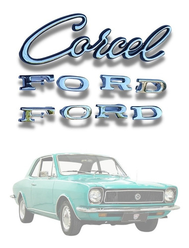 Emblemas Ford Corcel Letras 73 74 75 76 77 