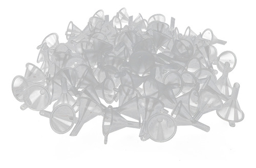 Funil De Plástico Transparente Pequeno, 100 Peças De Corda