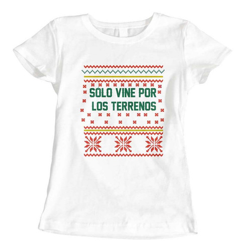 Playera Solo Vine Por Los Terrenos Dama Meme Moda Diverción