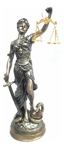 Figura Decorativa Diosa Temis Justicia Balanza Themis 35 Cm
