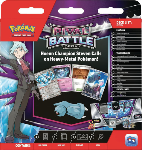 Pokémon Tcg - Rival Battle Deck Par Marnie + Steven Ingles Pokemon Rival Battle Deck Marnie Steven Set Pack 2 Inglés