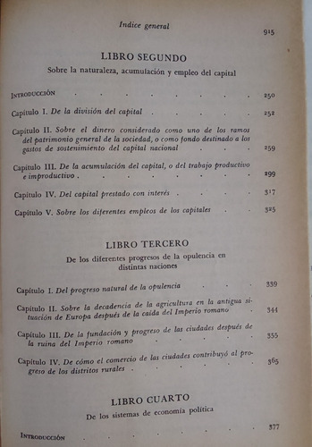 Investigación Sobre La Naturaleza Ycausas Dela Riqueza.smith (Usado)