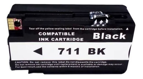 Kit 4 Cartucho Compatível 711 Plotter T120 T520 - Lacrado