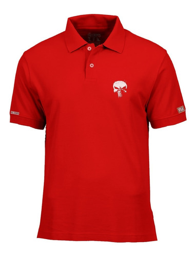 Camiseta Tipo Polo The Punisher Logo Inp Hombre Php 