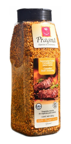 Imagen 3 de 6 de Sazonador Estilo Canadiense Para Carne Pragná Bote 830g