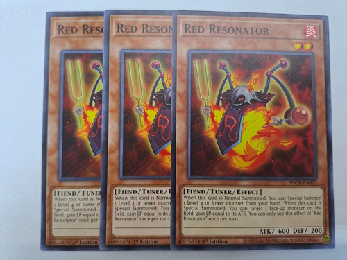 Red Resonator Sdck-en007 Comun Yugioh (Usado)