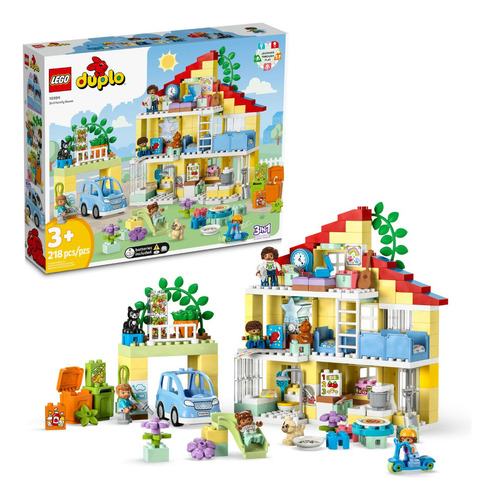 Kit De Contrucción Lego Duplo Casa Familiar 3en1 10994 +3 Cantidad de piezas 218