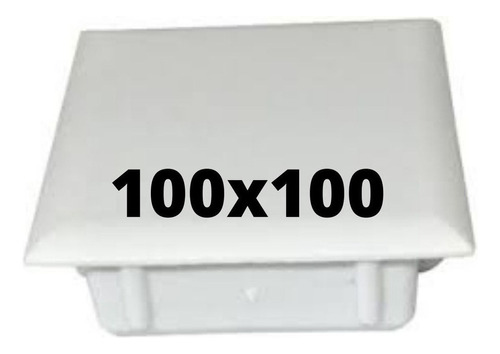 10 Tampas Plásticas Metalon 100x100 Branca - Imediato Cor Branco