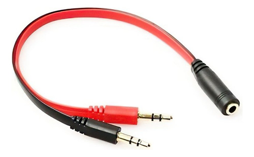 Adaptador Audio Plug Spica Jack 3.5mm 2 Machos 1 Hembra 