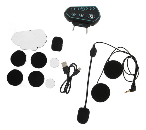 Casco Impermeable Con Auriculares De Comunicación Para Motoc
