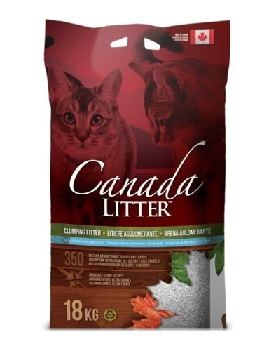 Arena Gato Canada Litter Talco 18kg, Despacho Gratis Chile!!