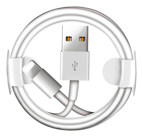 Cable Cargador 1 Metro Compatible iPhone 13 12 11 X 8 7 6 5