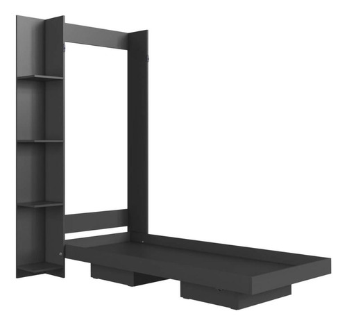 Cama Articulada Solteiro Vertical Cv1085 80cm Grafite