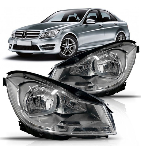 Farol Mercedes C180 C200  Ano 2012 2013 2014