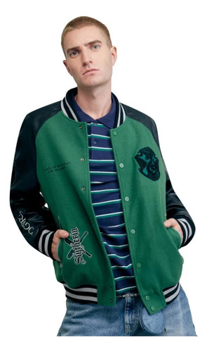 Chamarra Slytherin Harry Potter Hpsl De Hombre