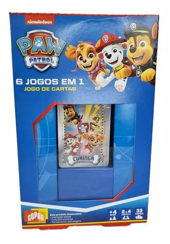 Jogo Cartas Patrulha Canina Infantil Baralho Brinquedo Copag