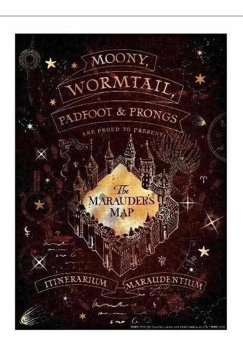 Rompecabezas 500 Pz Harry Potter Mapa De Los Merodeadores (Usado)