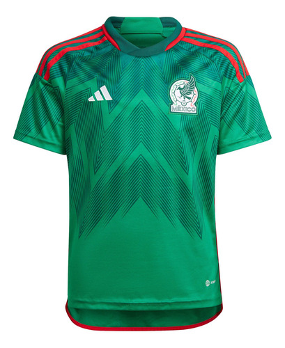 Jersey Depprtivo adidas Fmf H Jsy Y Verde México Para Niño