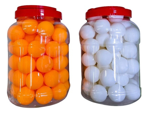 Pelotas Para Ping Pong Color Blanco Y Amarillo 