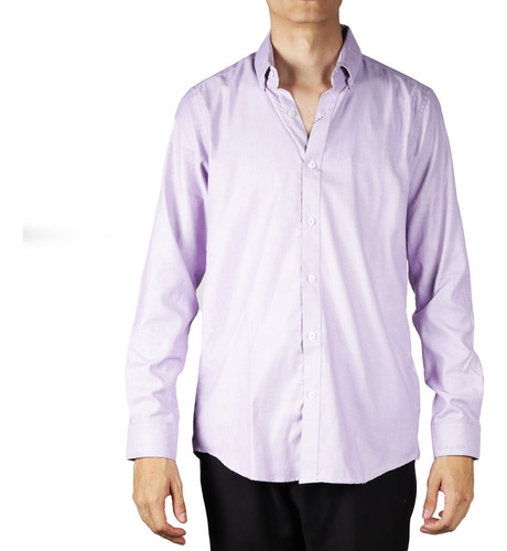 Camisa Caballero Frank Porter Lisa Lila Fp.1063