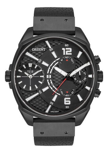 Relógio Orient Xl Masculino Cronógrafo Mpsct003 Preto