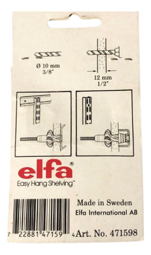 Anclaje Ramplug Mariposa Drywall Yeso Estanteria Drill 3/8