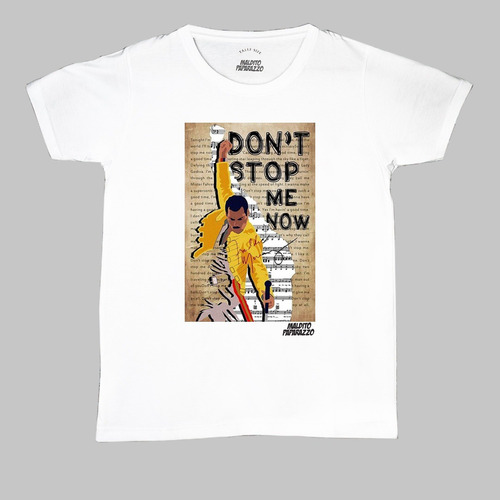 Queen, Don`t Stop Me Now-  Remera 100 % Algodón 