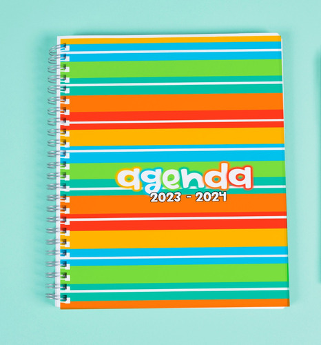 Agenda Colors 2024 Personalizada Pasta Dura Mod. Media Carta