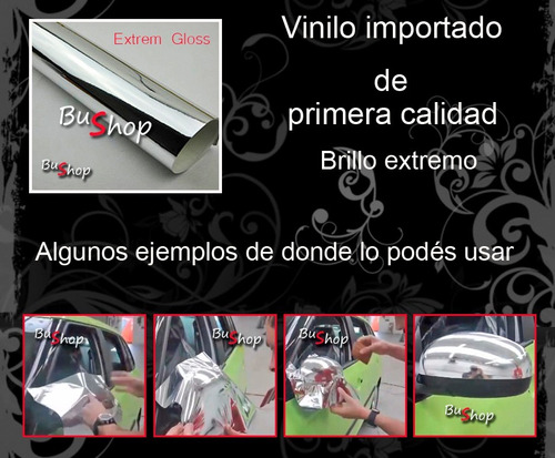 Vinilo Cromado Moldeable Auto Moto Tuning (50cm X 50cm)