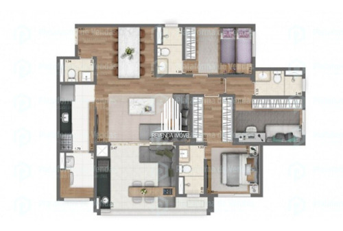 Imagem 11 de 11 de Apartamento De 110m² Com 3 Suítes, 4 Banheiros, 2 Vagas No Morumbi. - Br33281