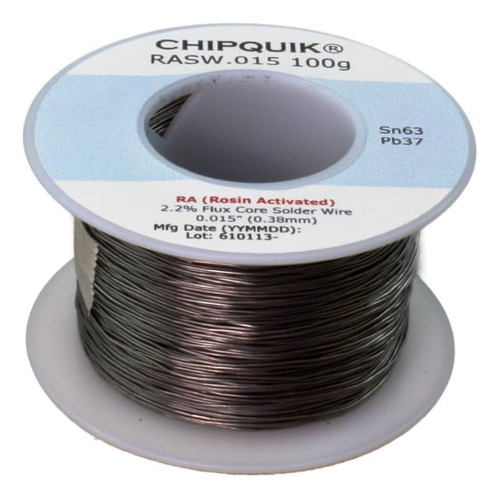 Chip Quik Solder Wire 63/37 Estaño/plomo Colonia Activada .0