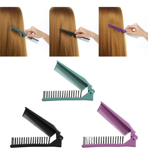 3 Cepillos De Peine Plegables Para El Pelo Compactos Para