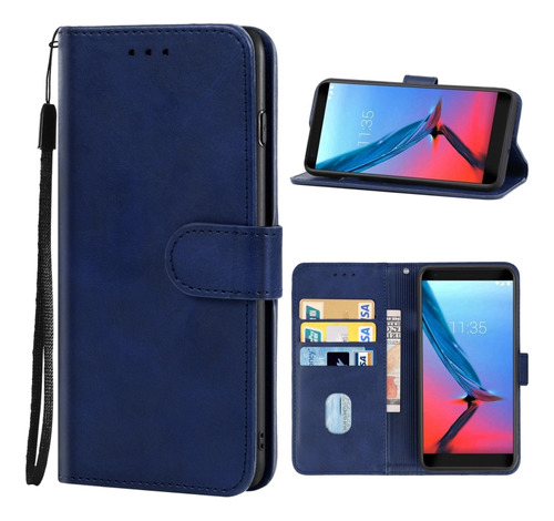 Funda De Teléfono De Cuero Para Zte Blade V9 Vita