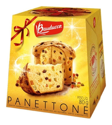 Mini Panettone. Qualidade Bauducco. Presente Lembrança