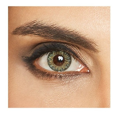 Lunare Lentes Contacto Color Trikolor Liquido 60ml Estuche Color Green - Verde