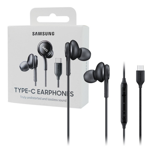 Imagen 1 de 4 de Auriculares Samsung Usb C Akg Negro